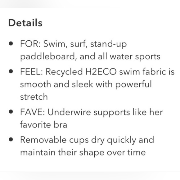 Athleta Bra Square Neck Printed Bikini Top Bora Bora Neutral Floral Print 40D/DD - Picture 9 of 16